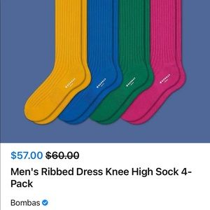 NWT Bombas 4 pack knee high socks
